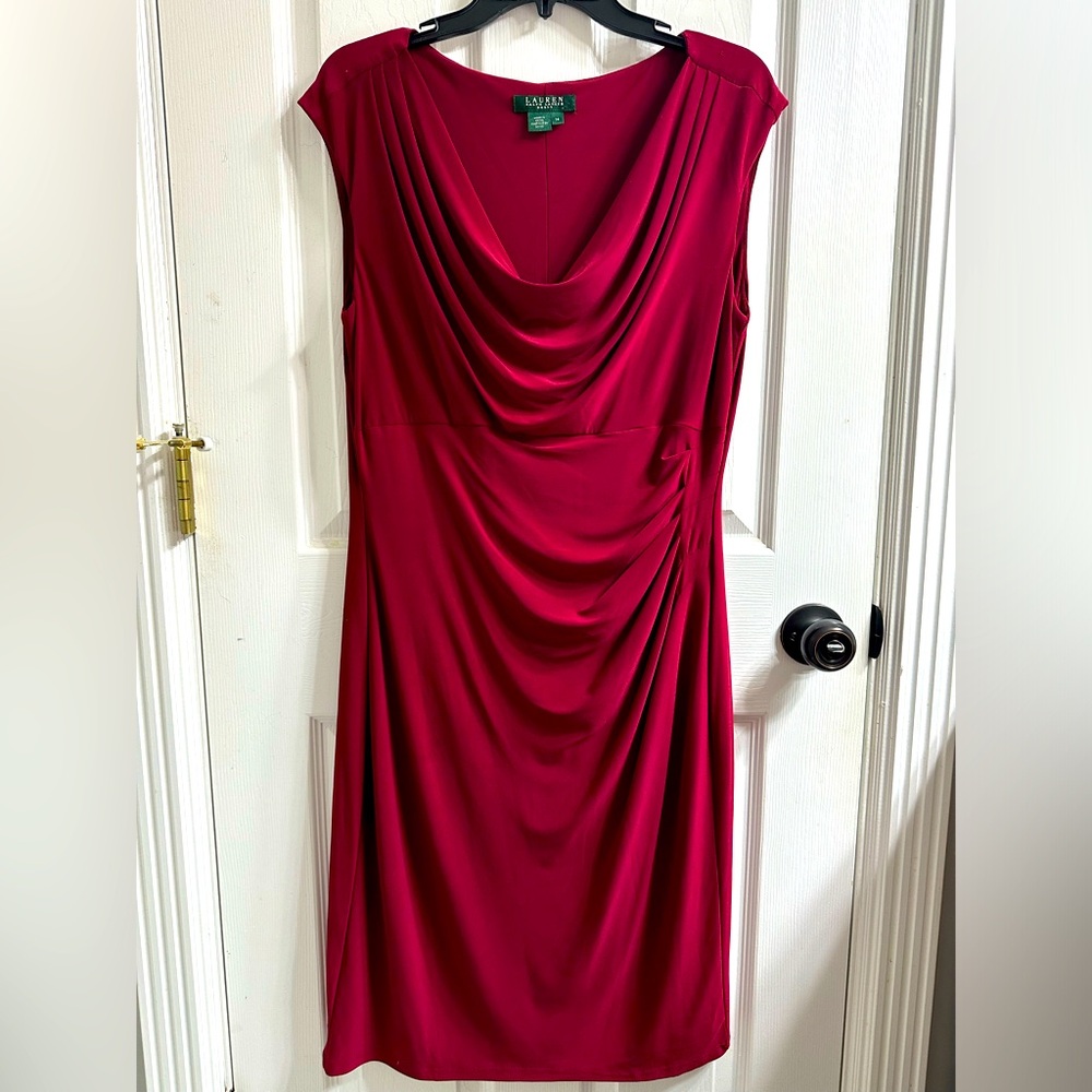 Ralph Lauren burgundy dress